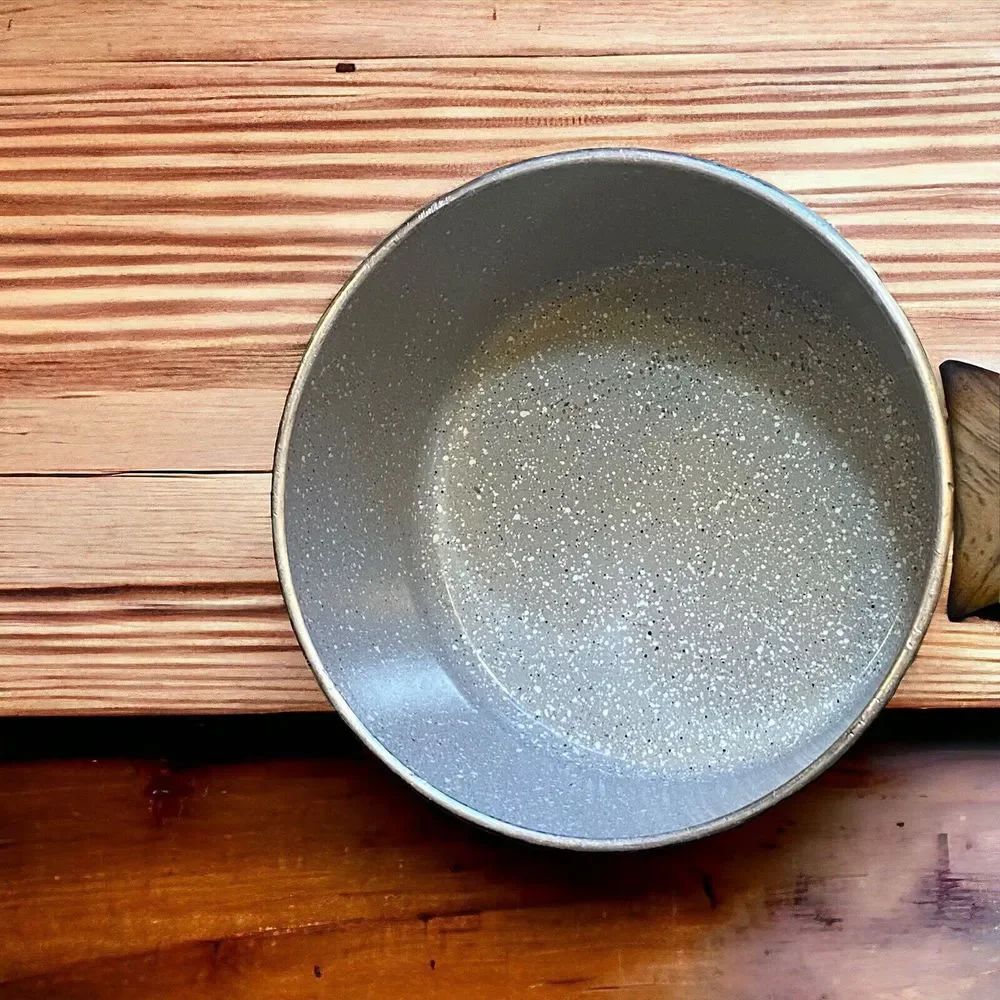 Master Class Premium Cookware Saucepan Wood Handle With Glass Lid BlueGreen